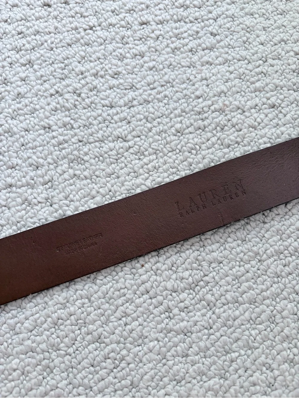 Lauren Ralph Lauren Brown Leather Equestrian Double-Buckle Belt